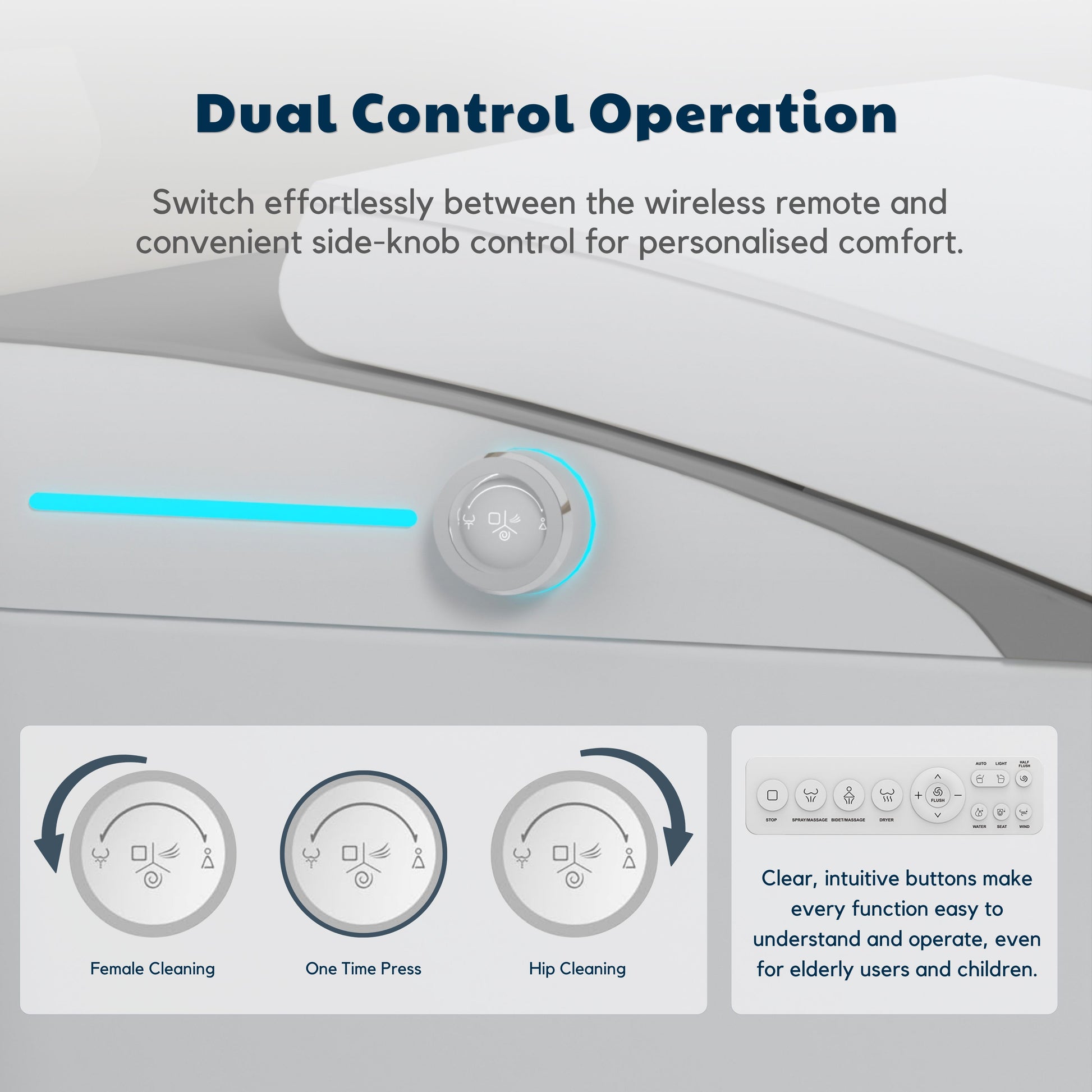 Conor Viora Grey Smart Bidet Toilet - Auto-Open Lid, Heated Seat and Infrared UV Hygiene conors.com.au 