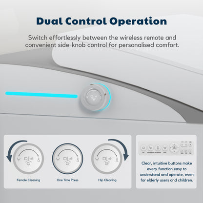 Conor Viora Grey Smart Bidet Toilet - Auto-Open Lid, Heated Seat and Infrared UV Hygiene conors.com.au 