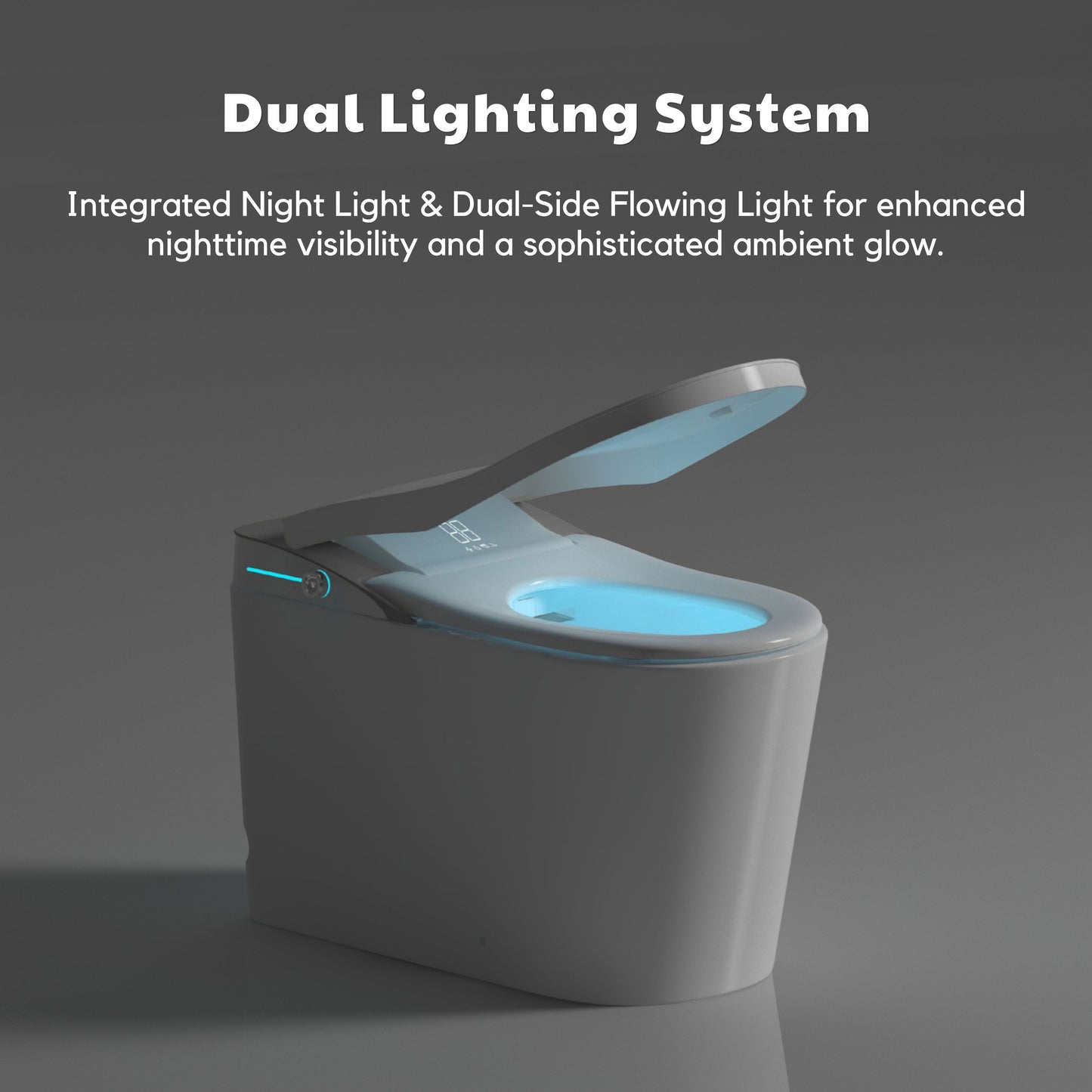 Conor Viora Grey Smart Bidet Toilet - Auto-Open Lid, Heated Seat and Infrared UV Hygiene conors.com.au 