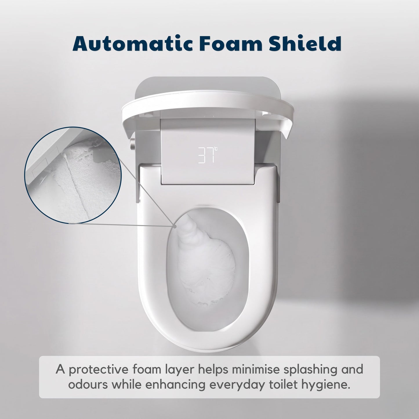 Conor Viora Grey Smart Bidet Toilet - Auto-Open Lid, Heated Seat and Infrared UV Hygiene conors.com.au 