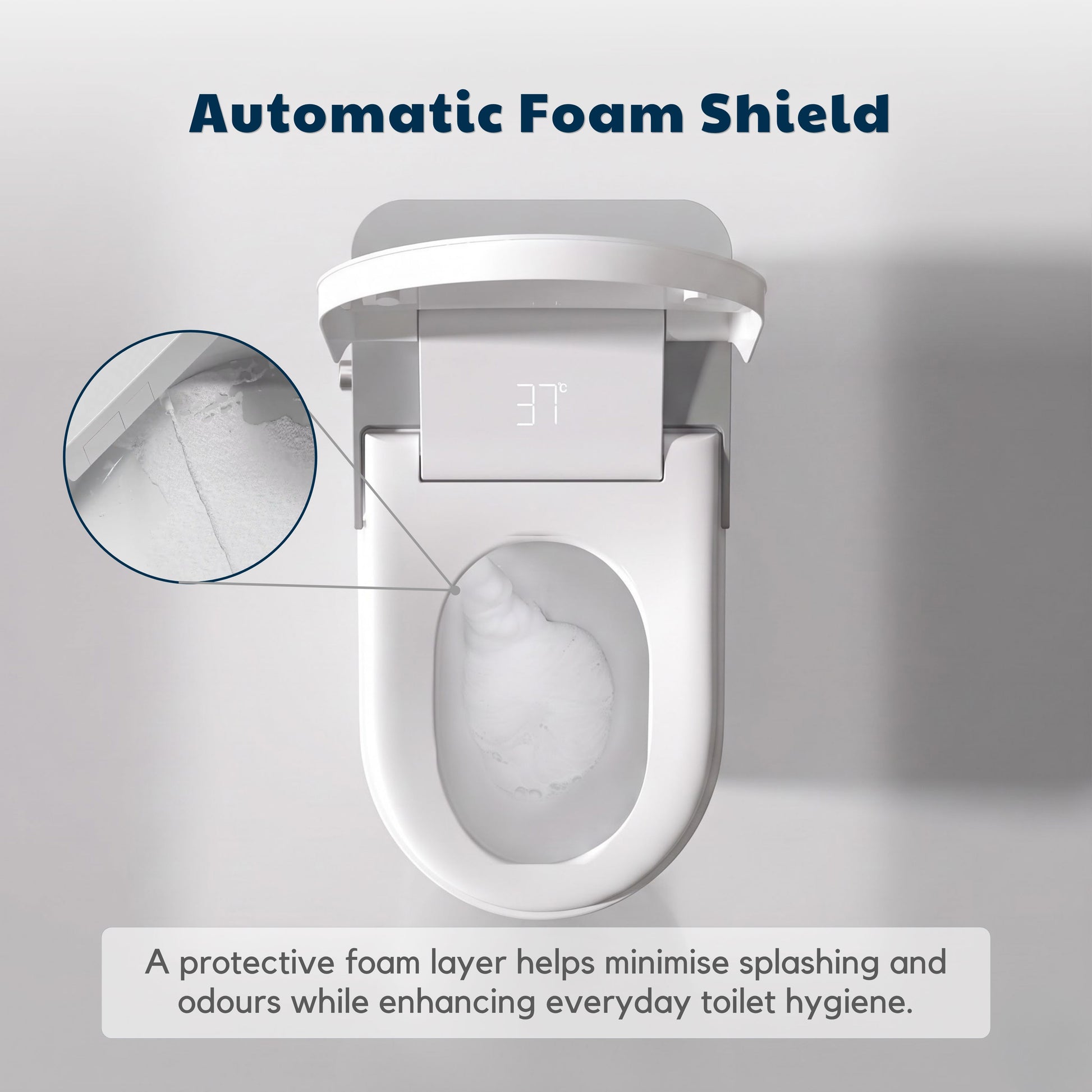 Conor Viora Grey Smart Bidet Toilet - Auto-Open Lid, Heated Seat and Infrared UV Hygiene conors.com.au 
