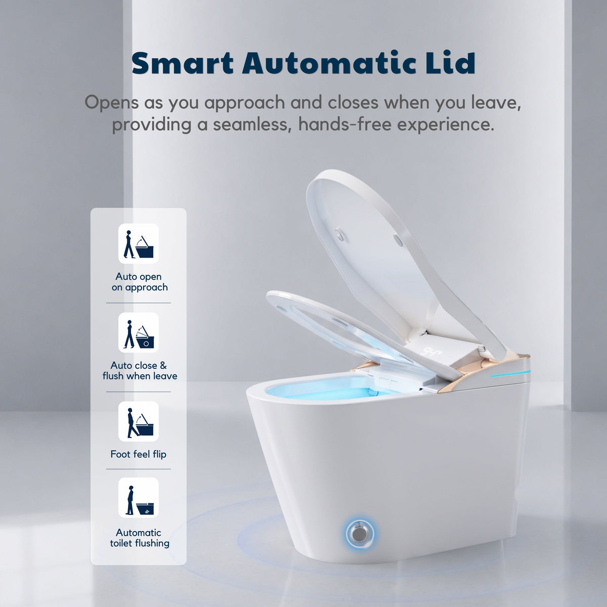 Foot Sensor and Auto Open Lid