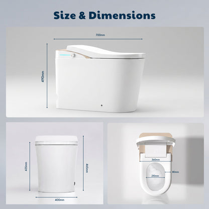 Conor Viora Smart Bidet Toilet - Auto-Open Lid, Heated Seat and Infrared UV Hygiene conors.com.au 