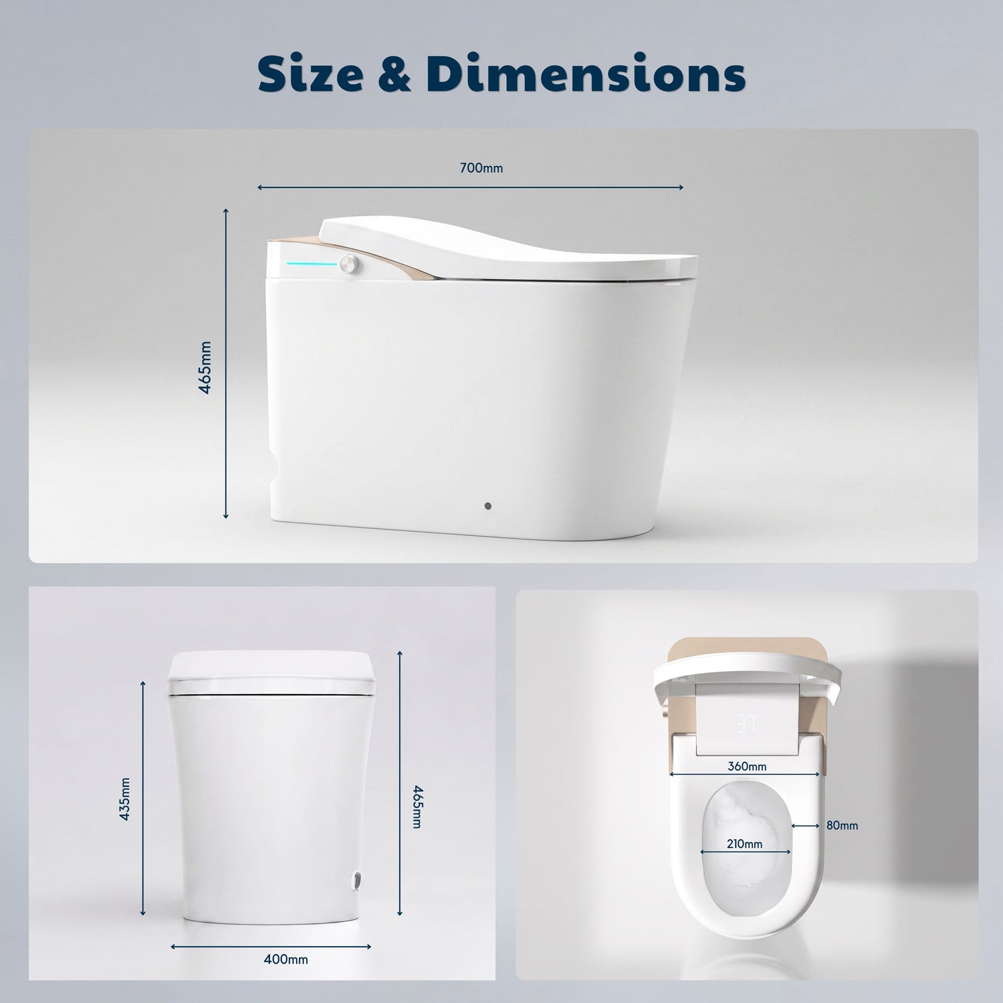 Conor Viora Smart Bidet Toilet - Auto-Open Lid, Heated Seat and Infrared UV Hygiene conors.com.au 